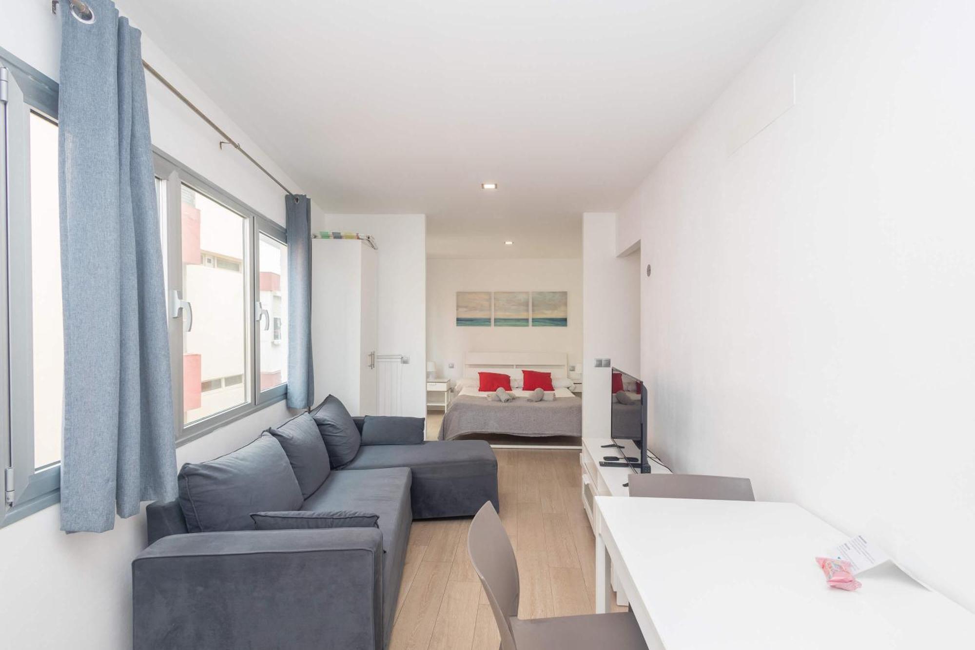 Estudio Con Balcon Playa Las Canteras ラスパルマス・デ・グランカナリア エクステリア 写真