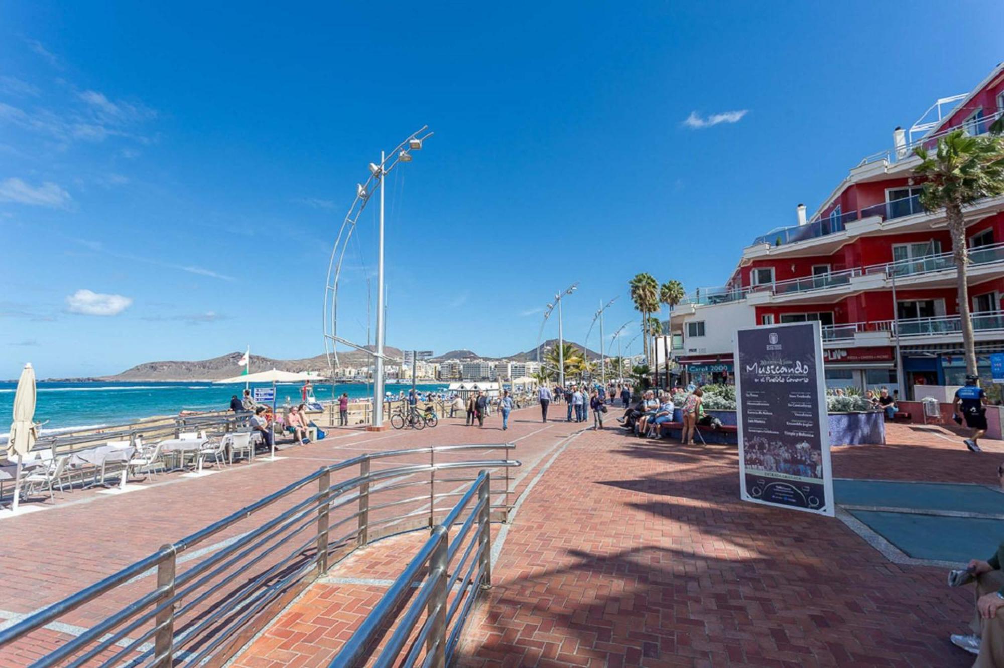 Estudio Con Balcon Playa Las Canteras ラスパルマス・デ・グランカナリア エクステリア 写真