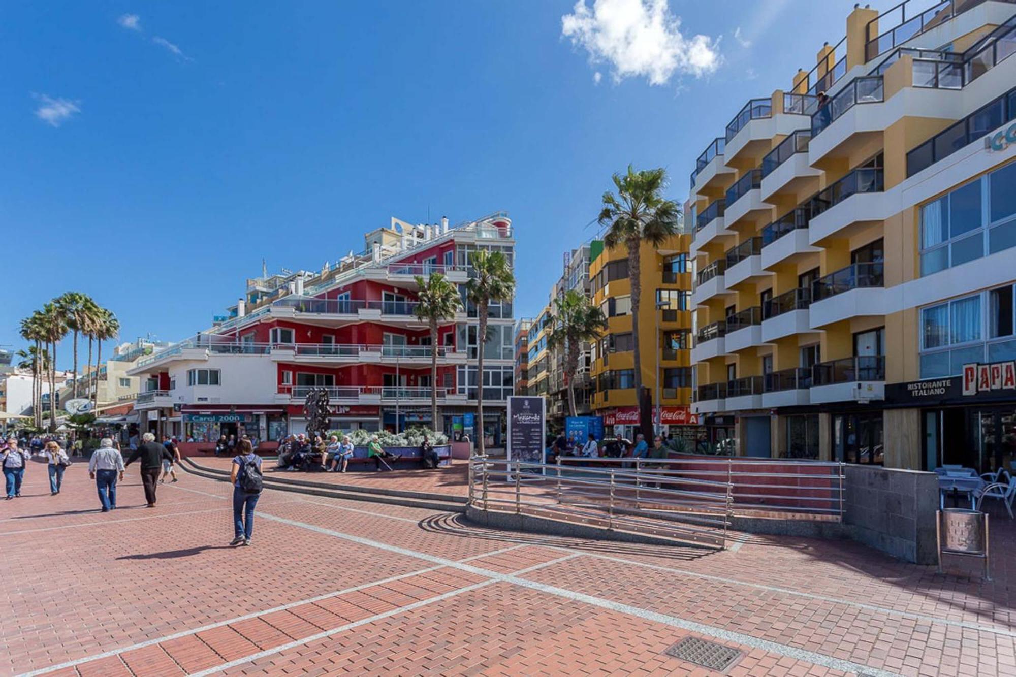 Estudio Con Balcon Playa Las Canteras ラスパルマス・デ・グランカナリア エクステリア 写真